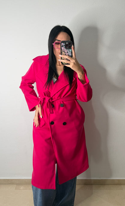 GABARDINA PAÑO WATERMELON