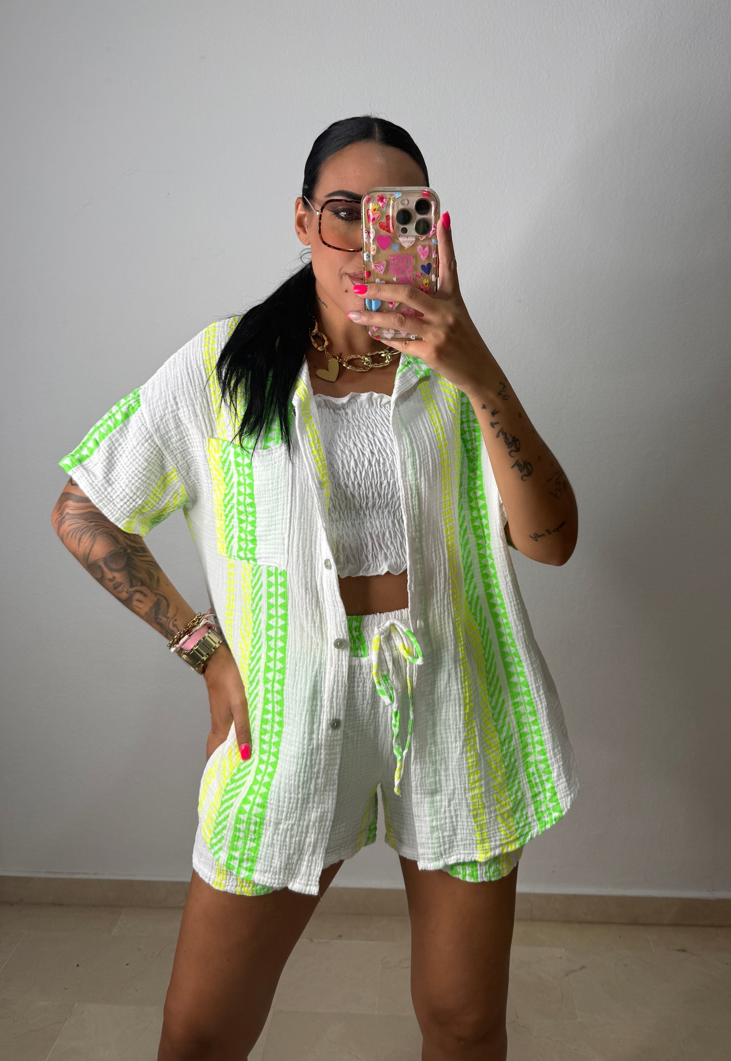 CONJUNTO ÉTNICO FLÚOR GREEN