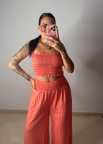 CONJUNTO CELIA FUCSIA NARANJA