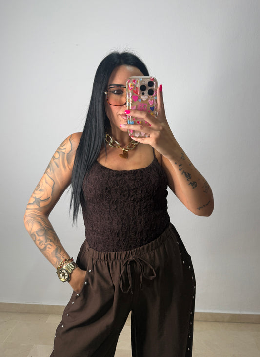 TOP LACE BROWN