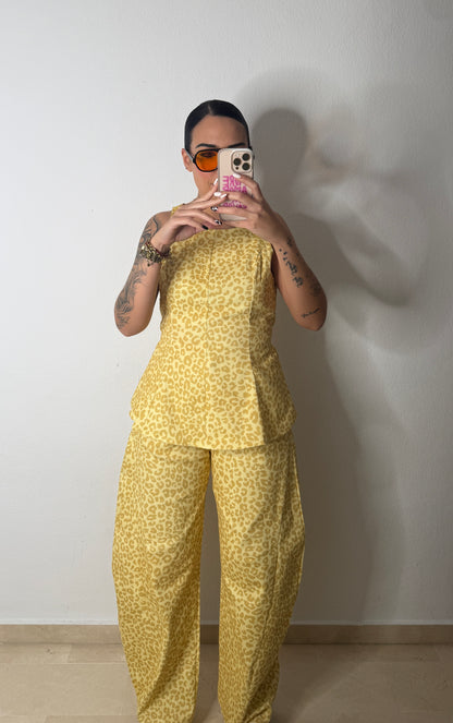 CONJUNTO DENIM LEO LAZADA YELLOW