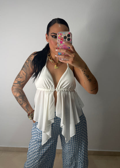 TOP ASIMÉTRICO WHITE