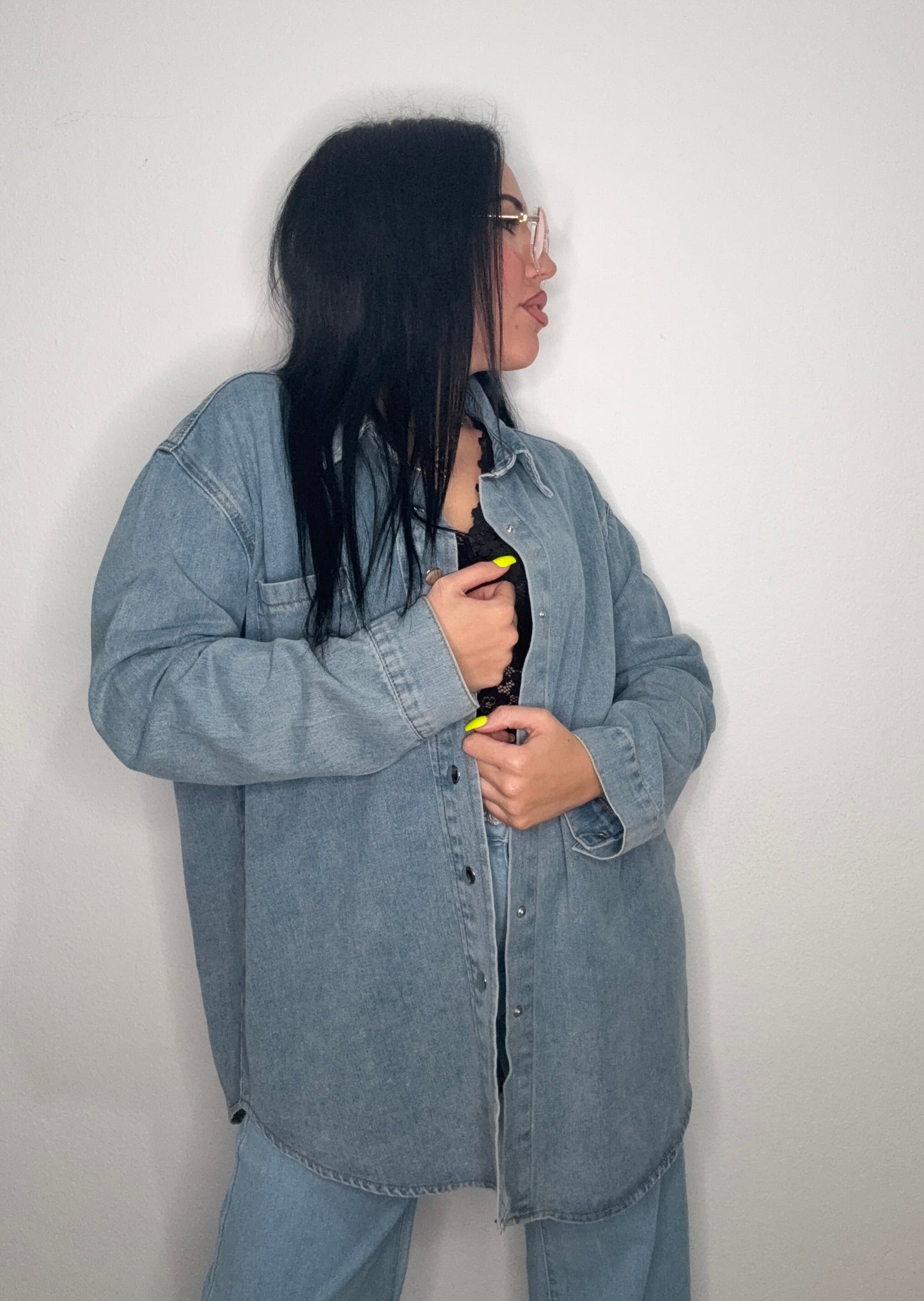 SOBRECAMISA DENIM OVERSIZE
