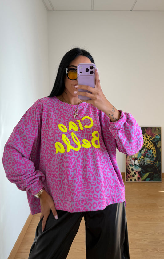 SUDADERA LUXURY CIAO BELLA NEON