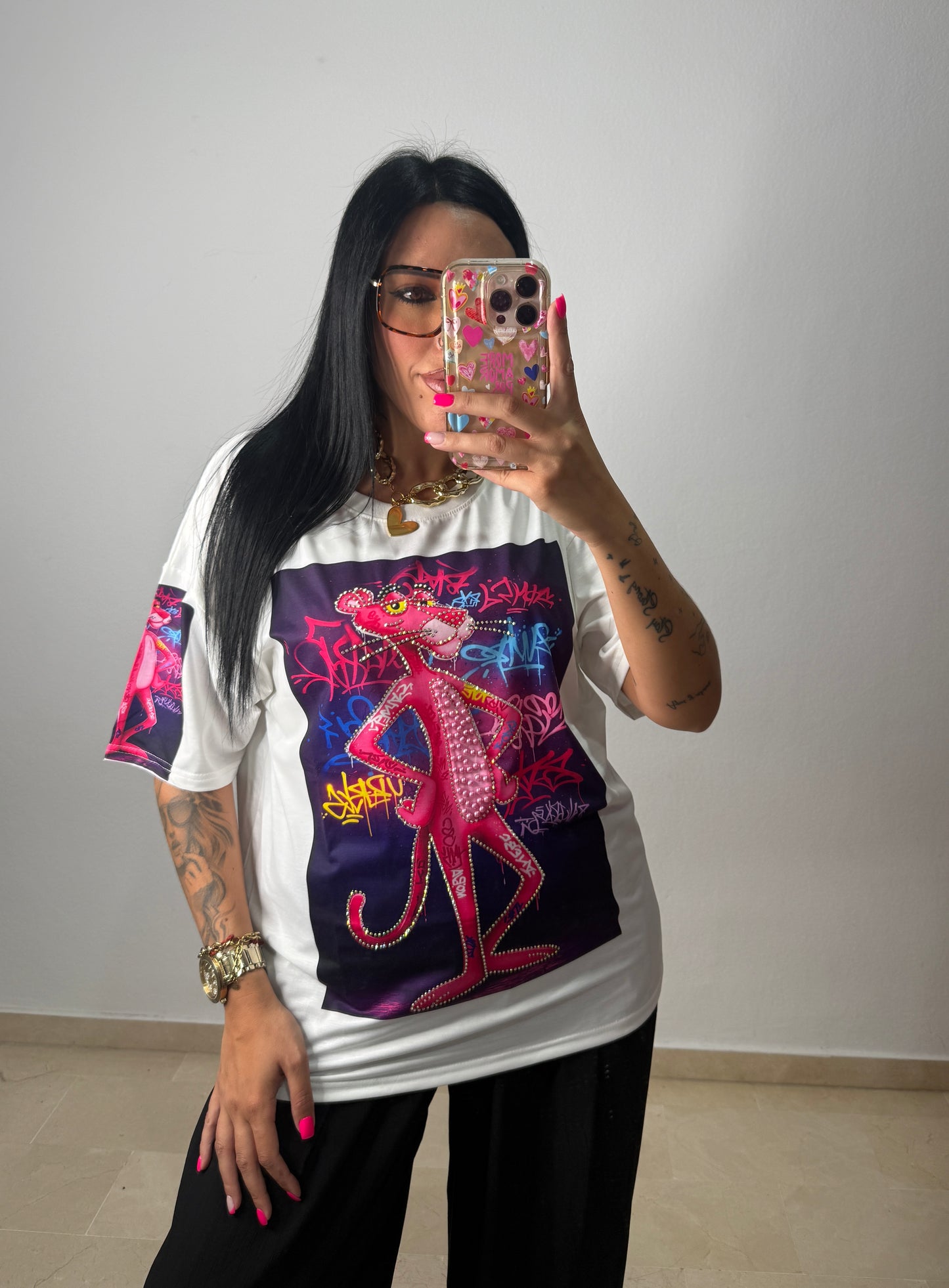 CAMISETA LUXURY PANTHER GRAFFITI