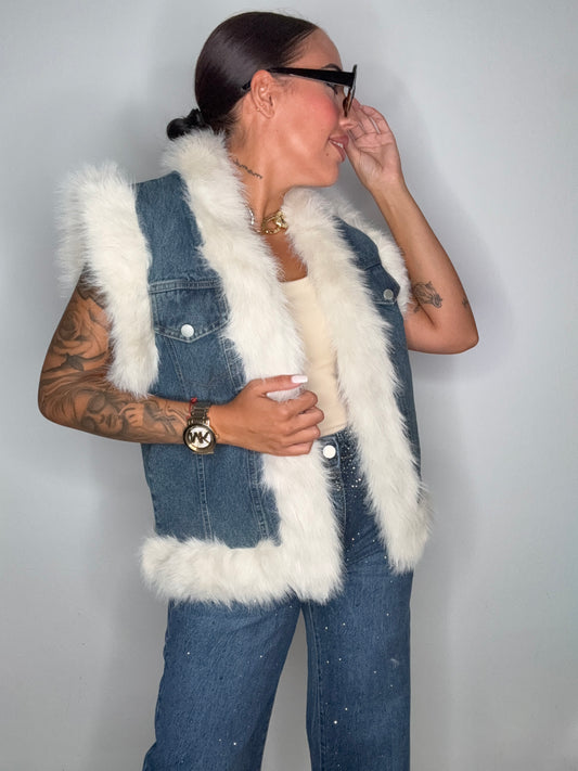 CHALECO LUXURY DENIM BLUE