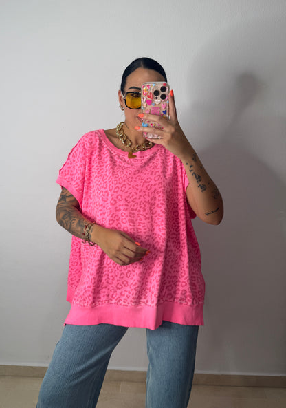 SUDADERA FLÚOR NAGAEL PINK