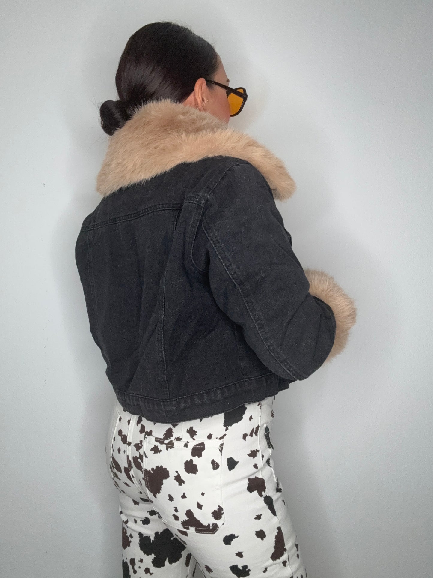 ABRIGO DENIM CLOE BLACK