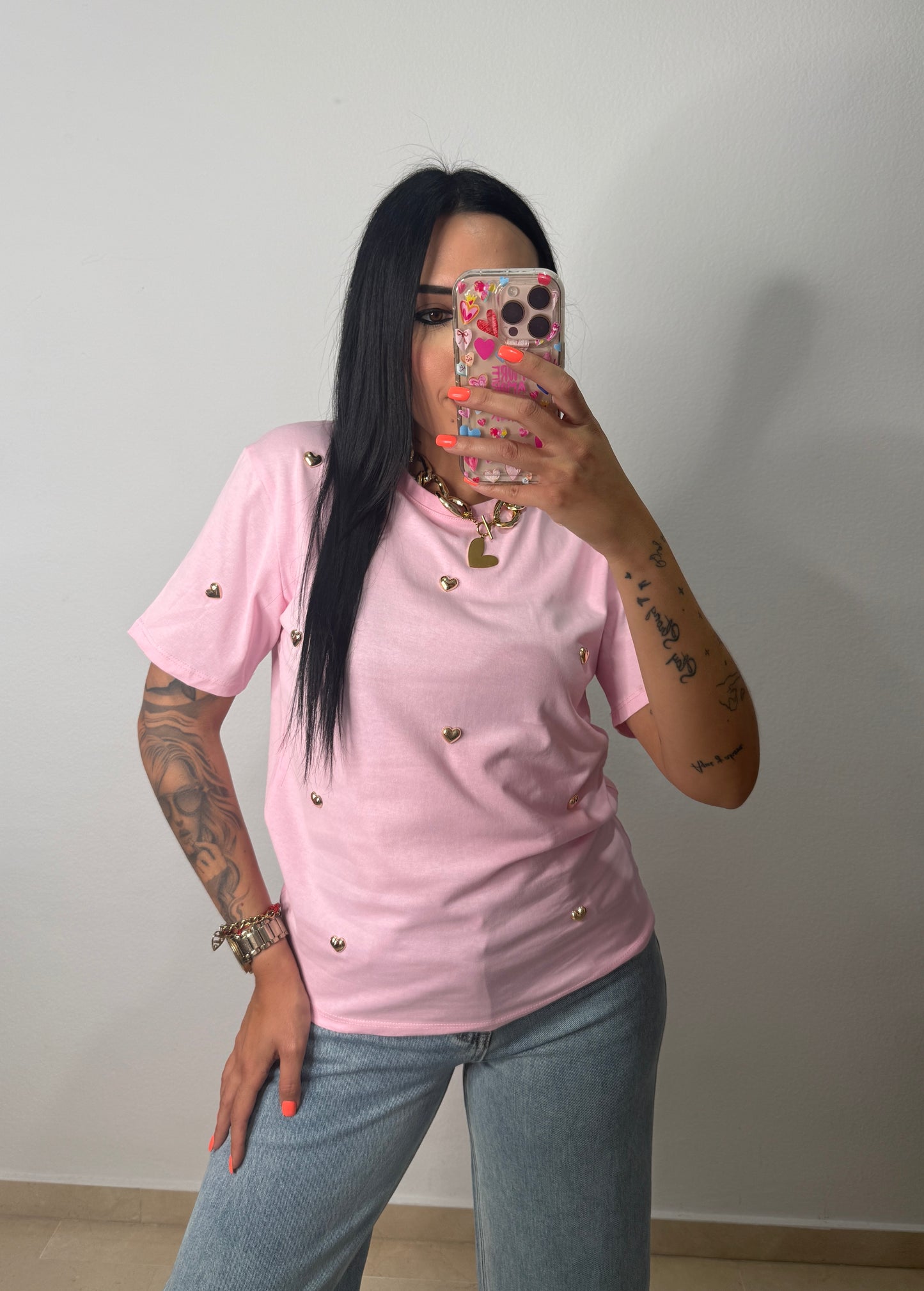 CAMISETA CORAS PINK