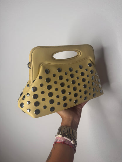 BOLSO TACHAS YELLOW