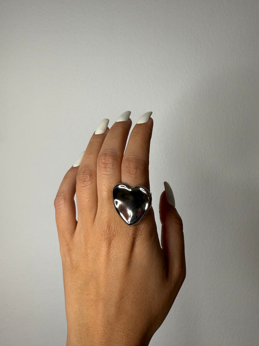 ANILLO CORA PLATEADO