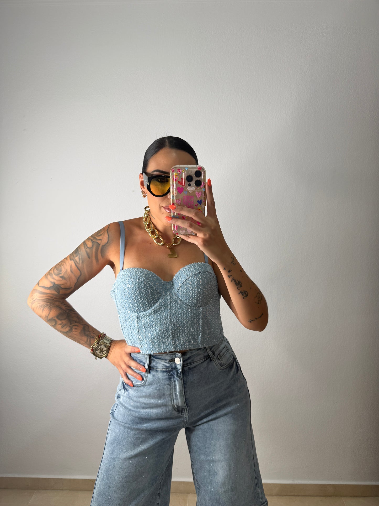 CORSET DENIM LENT