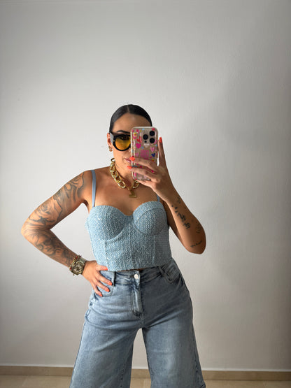 CORSET DENIM LENT
