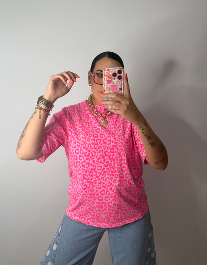 CAMISETA LEO NEON PINK