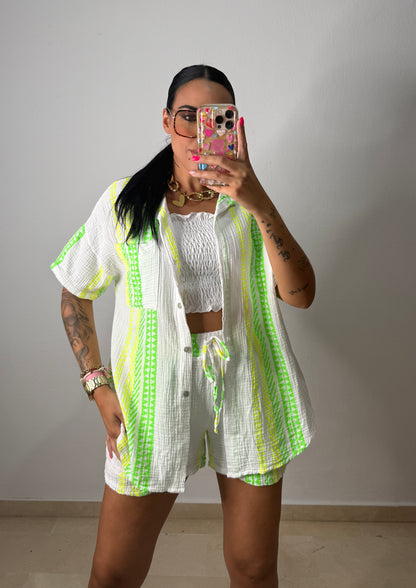 CONJUNTO ÉTNICO FLÚOR GREEN