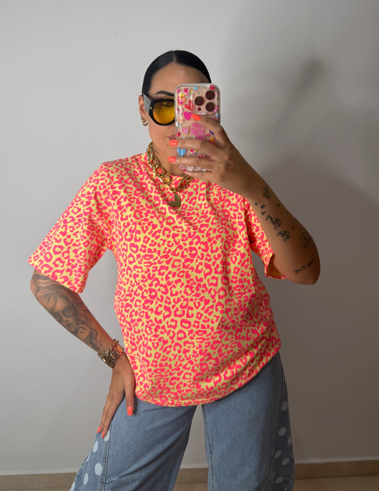 CAMISETA LEO NEON YELL ND PINK