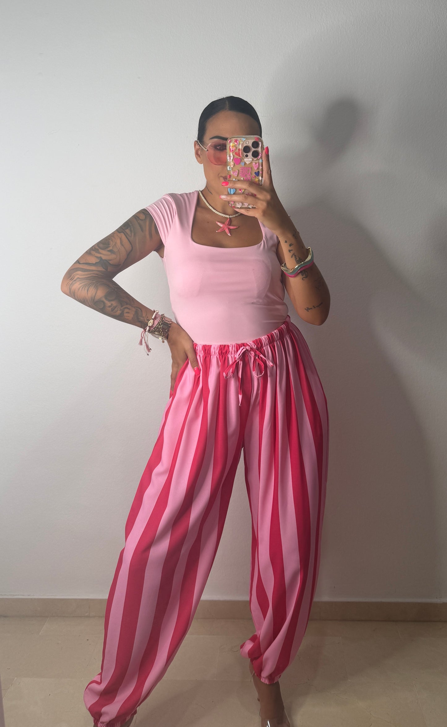 PANTALÓN BOMBACHO RAY FUCSIA