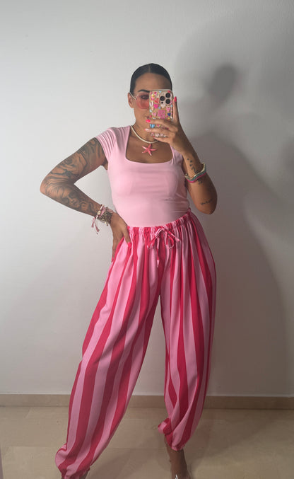 PANTALÓN BOMBACHO RAY FUCSIA