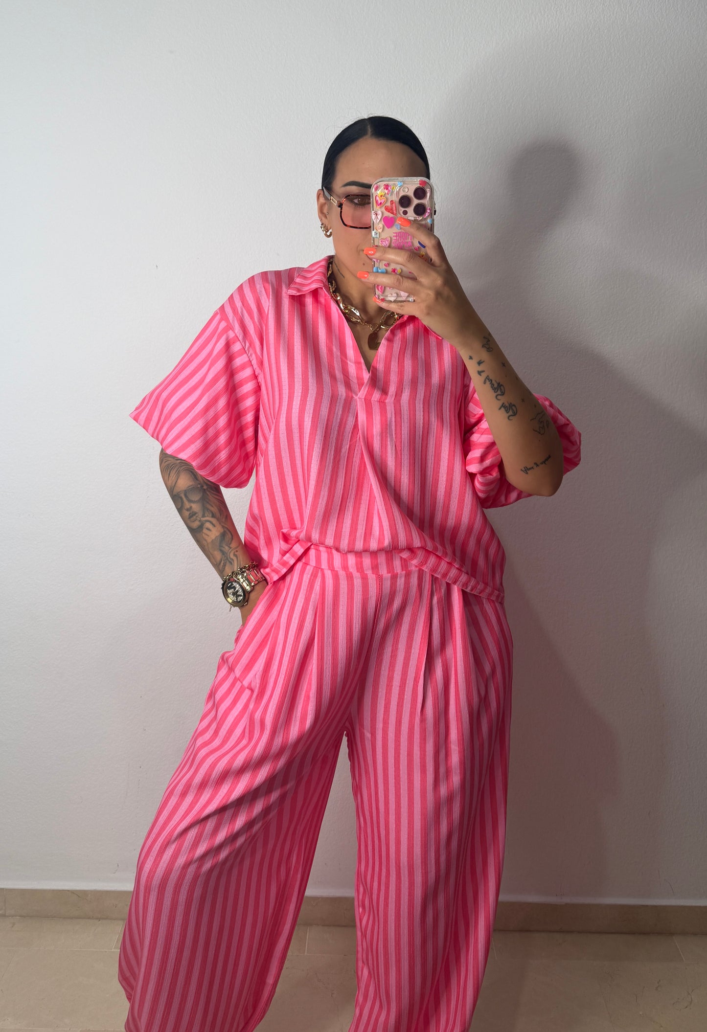 CONJUNTO RAY DOUBLE PINK