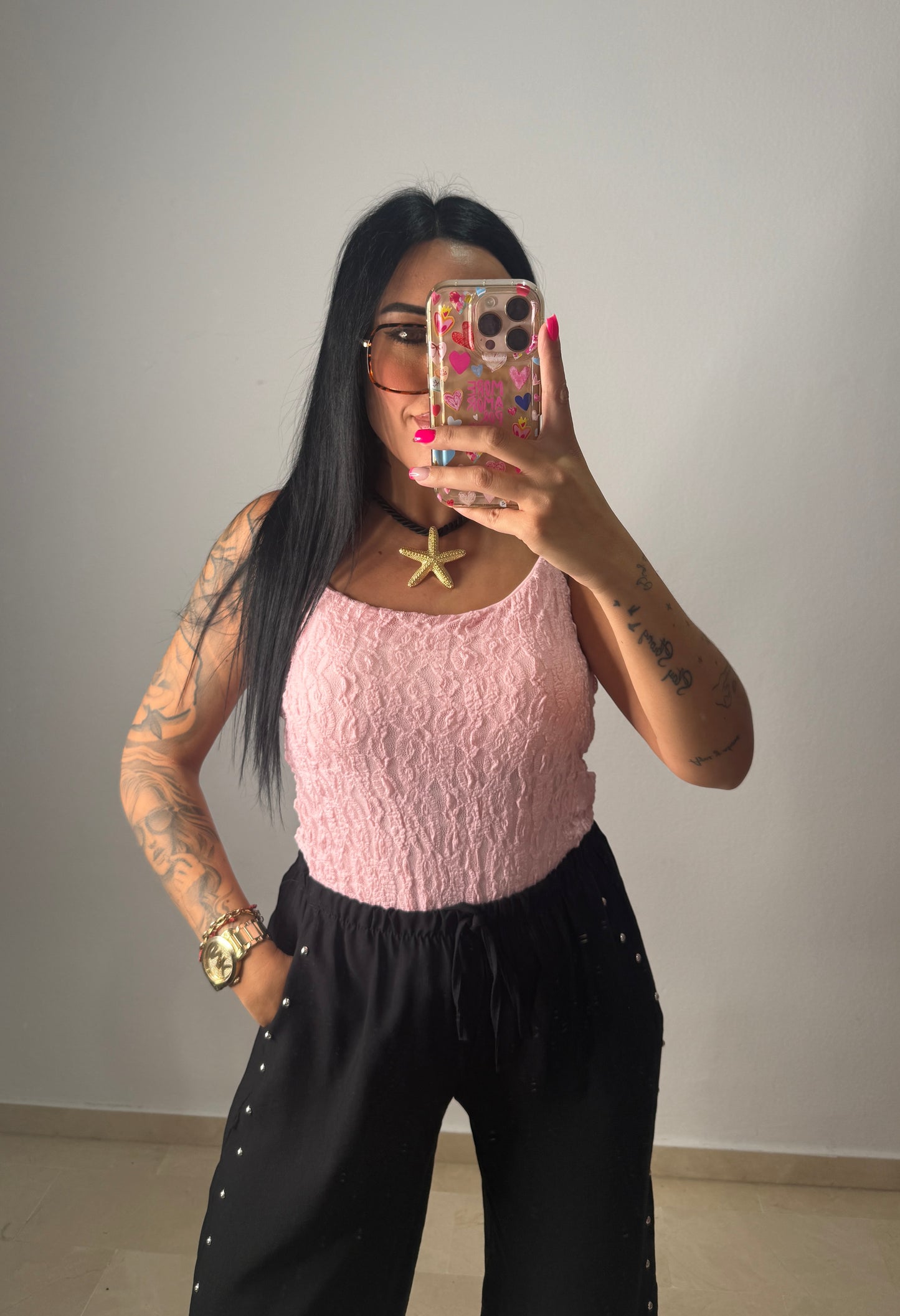 TOP LACE PINK