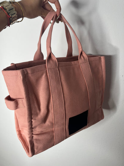 BOLSO SHOPPER DENIM PINK