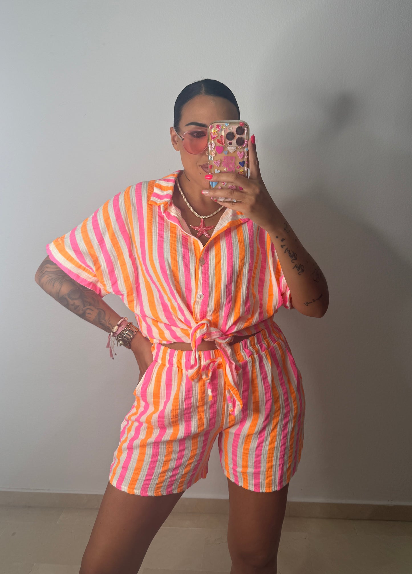 CONJUNTO NEON RAY ORANGE