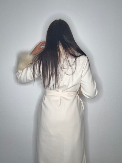 ABRIGO LUXURY PELO WHITE