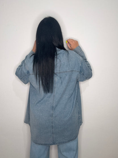SOBRECAMISA DENIM OVERSIZE