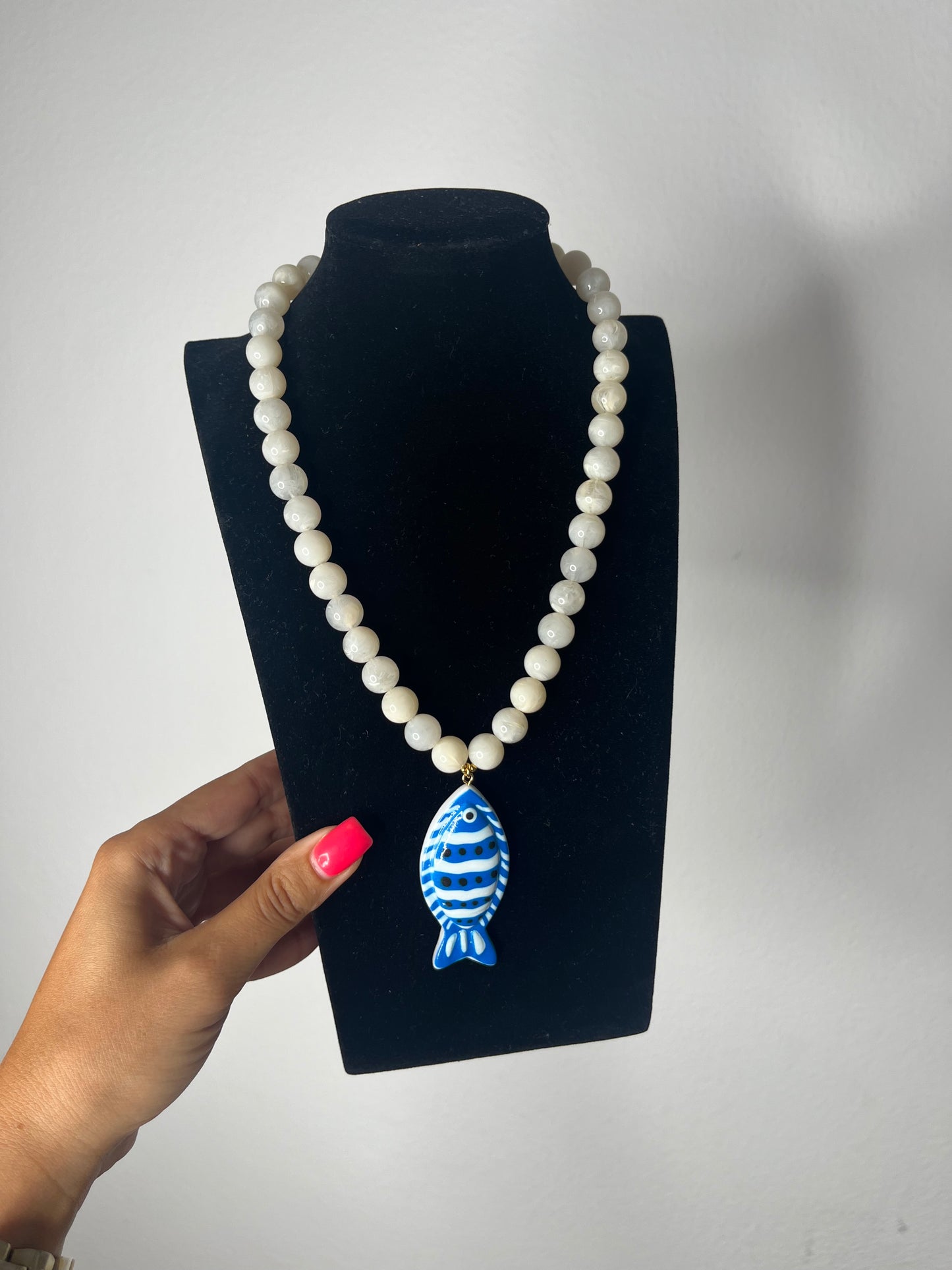 COLLAR FISH PEARL