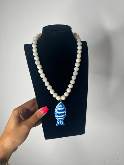 COLLAR FISH PEARL