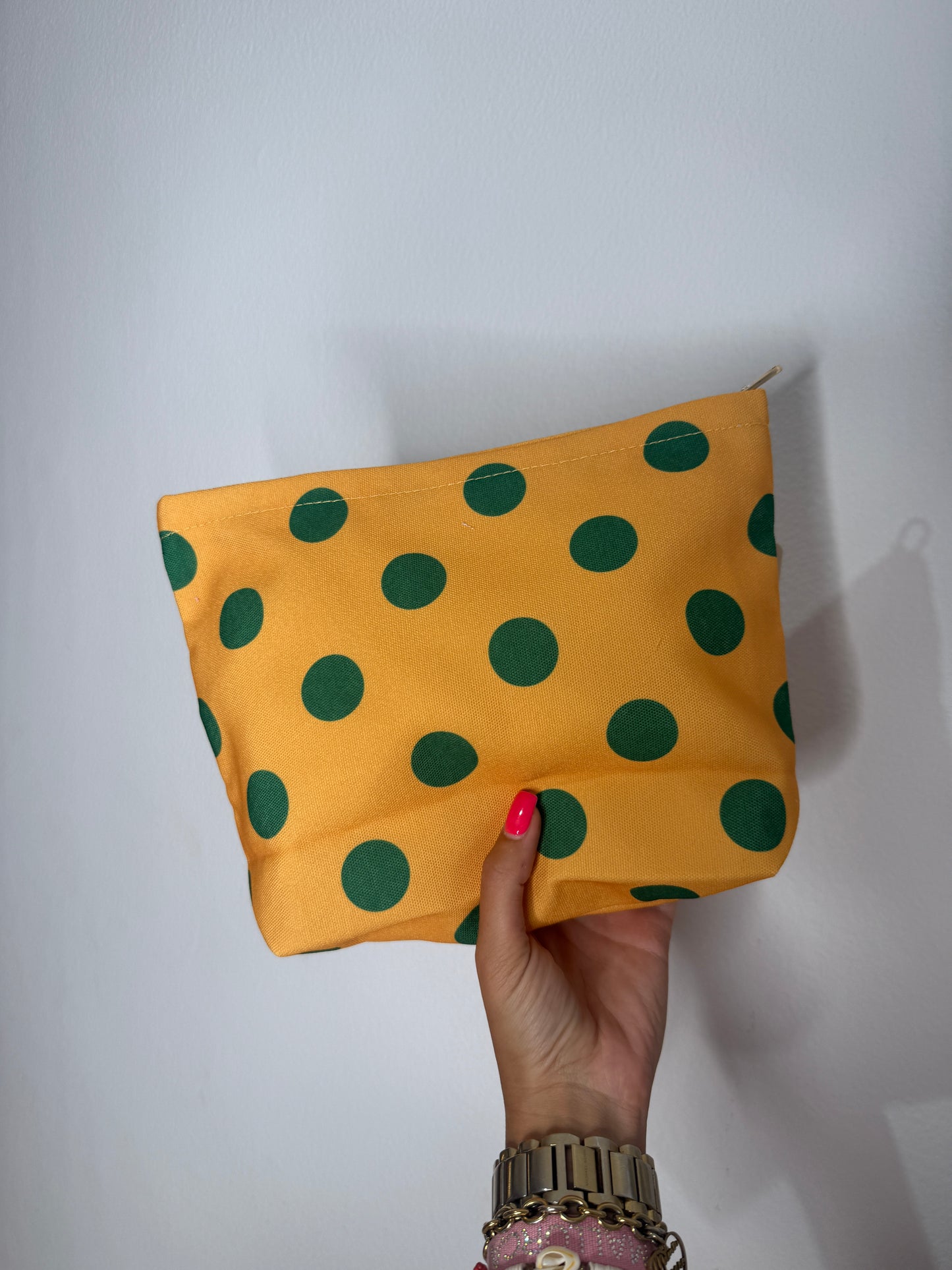 NECESER POLKA DOT MOSTAZA