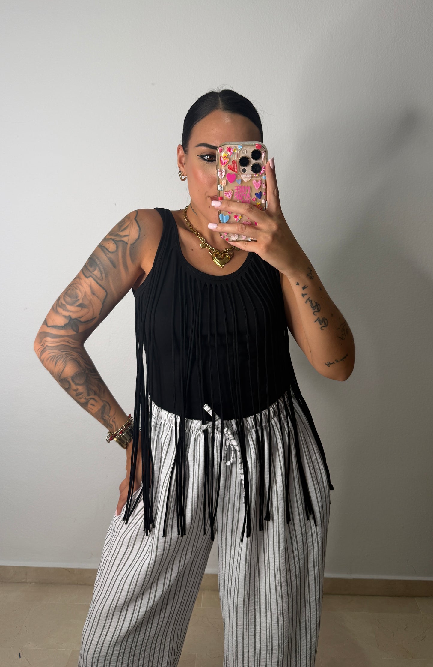 TOP FLECOS BLACK