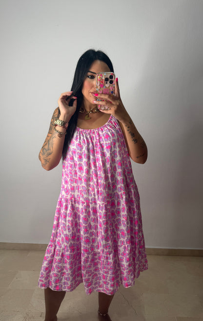 VESTIDO NEON LEO LILAC
