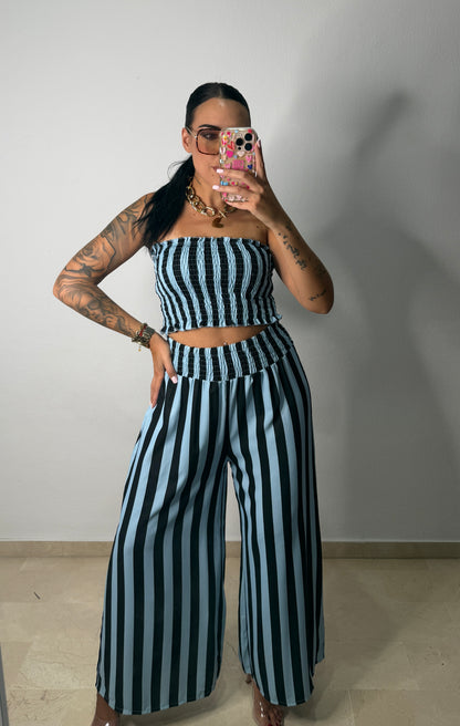 CONJUNTO RAY PALAZZO BLUE