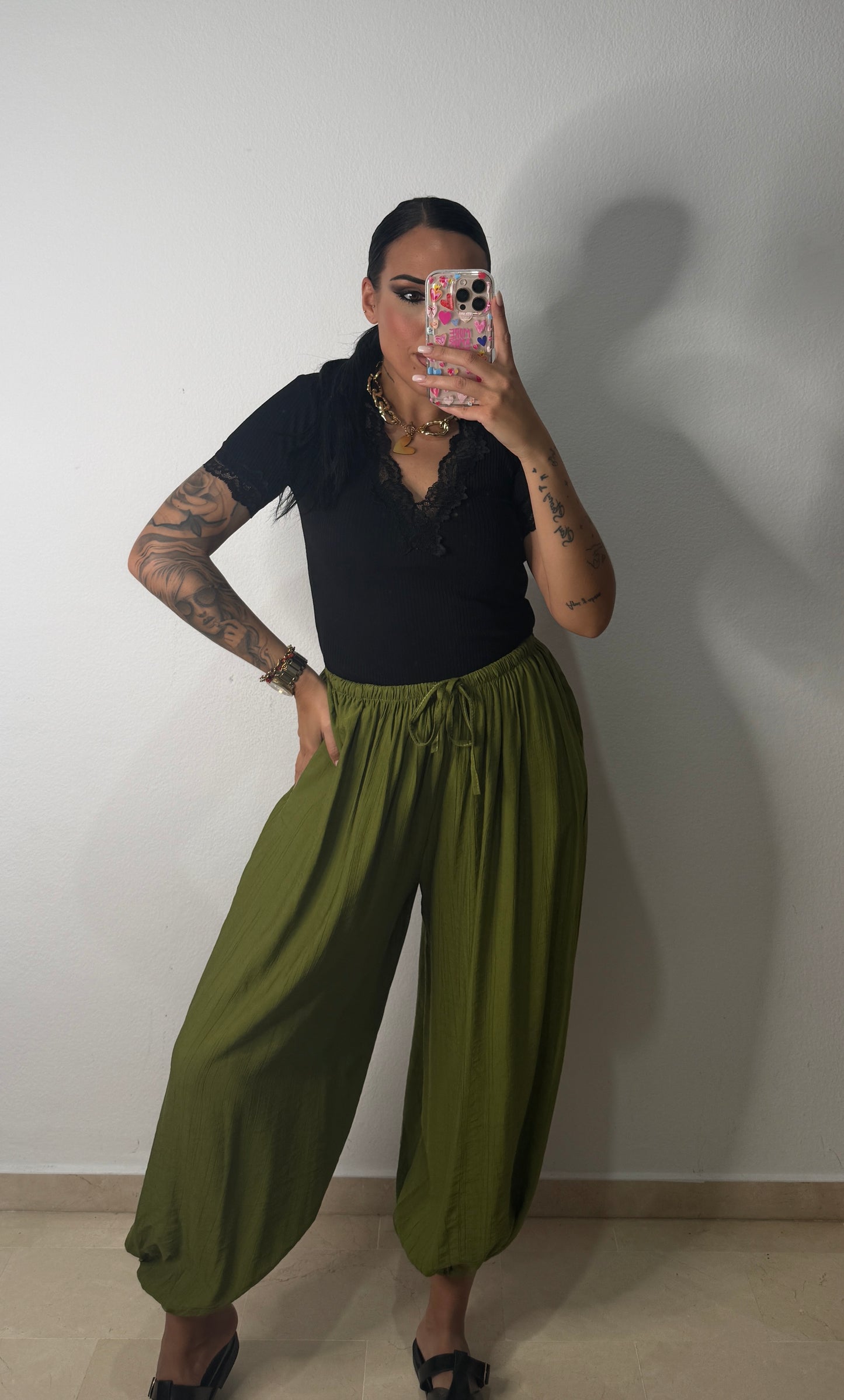 PANTALÓN FLUIDO OLIVE