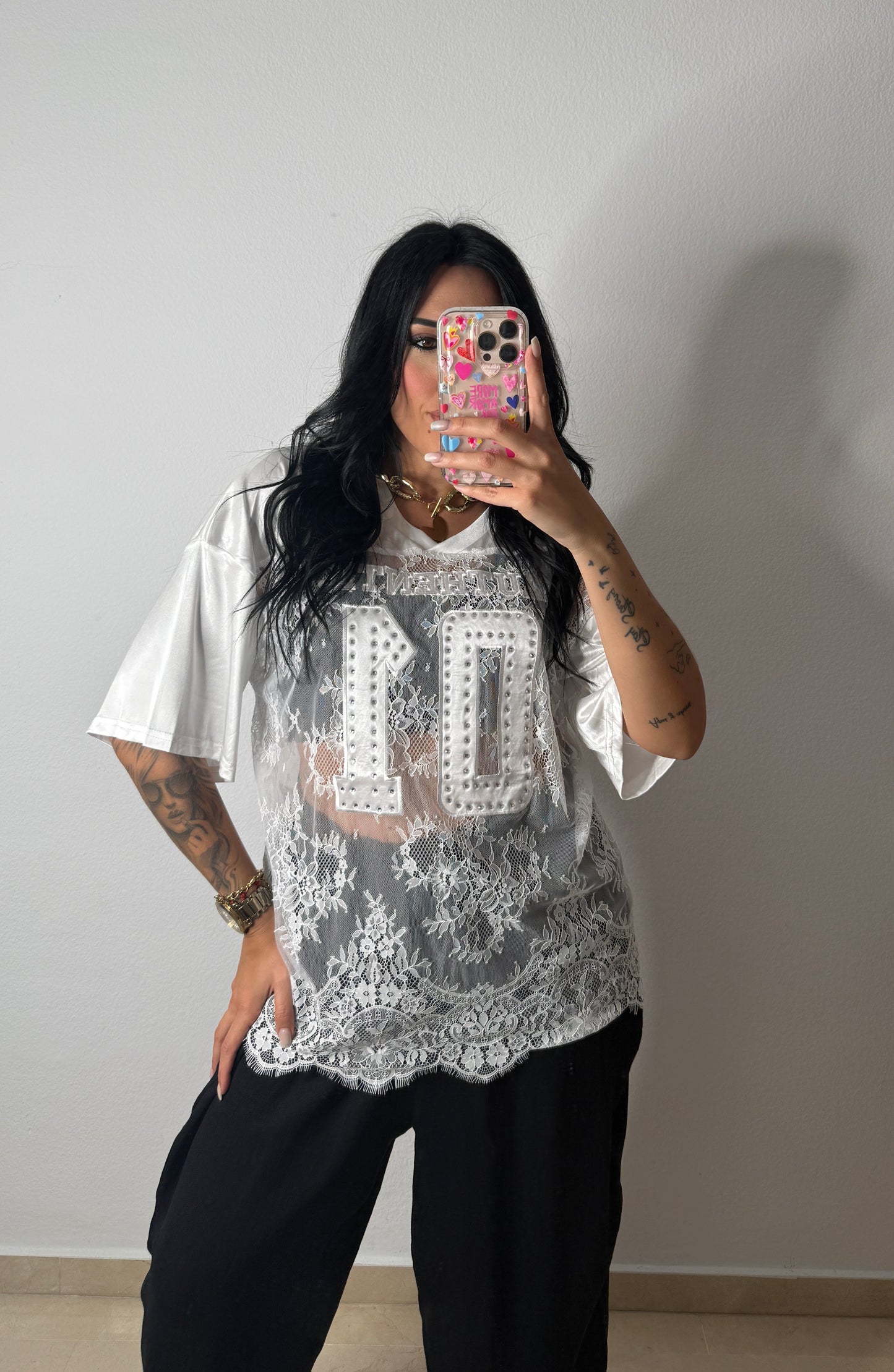 CAMISETA ENCAJE WHITE