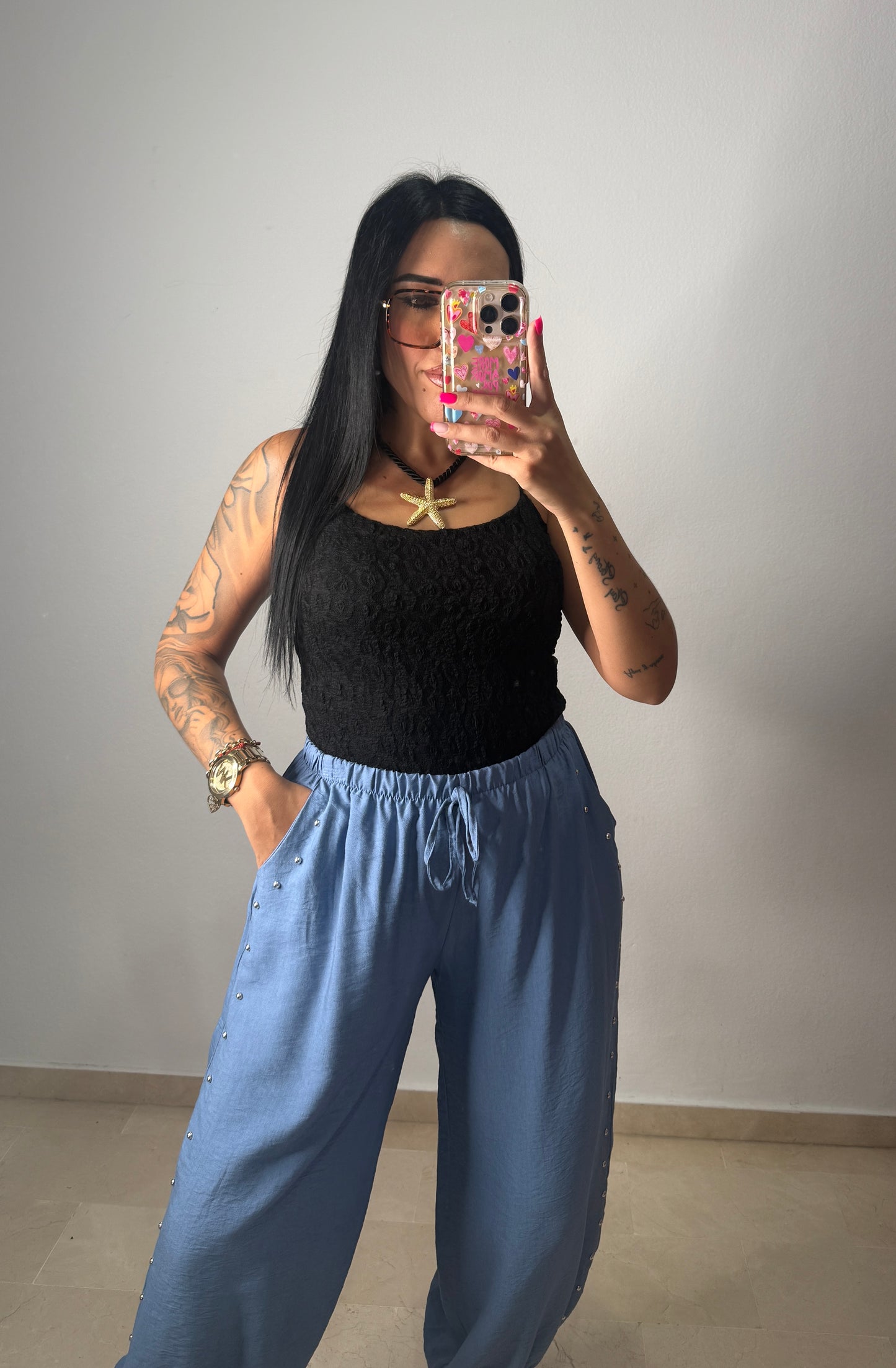 PANTALÓN TACHAS BLUE