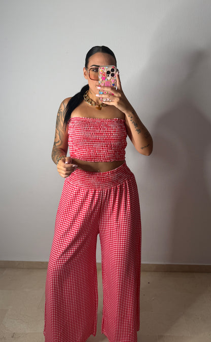 CONJUNTO VICHY RED