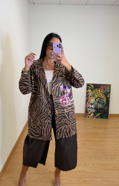 CHAQUETA EXCLUSIVA ZEBRA PANTHER ANTELINA