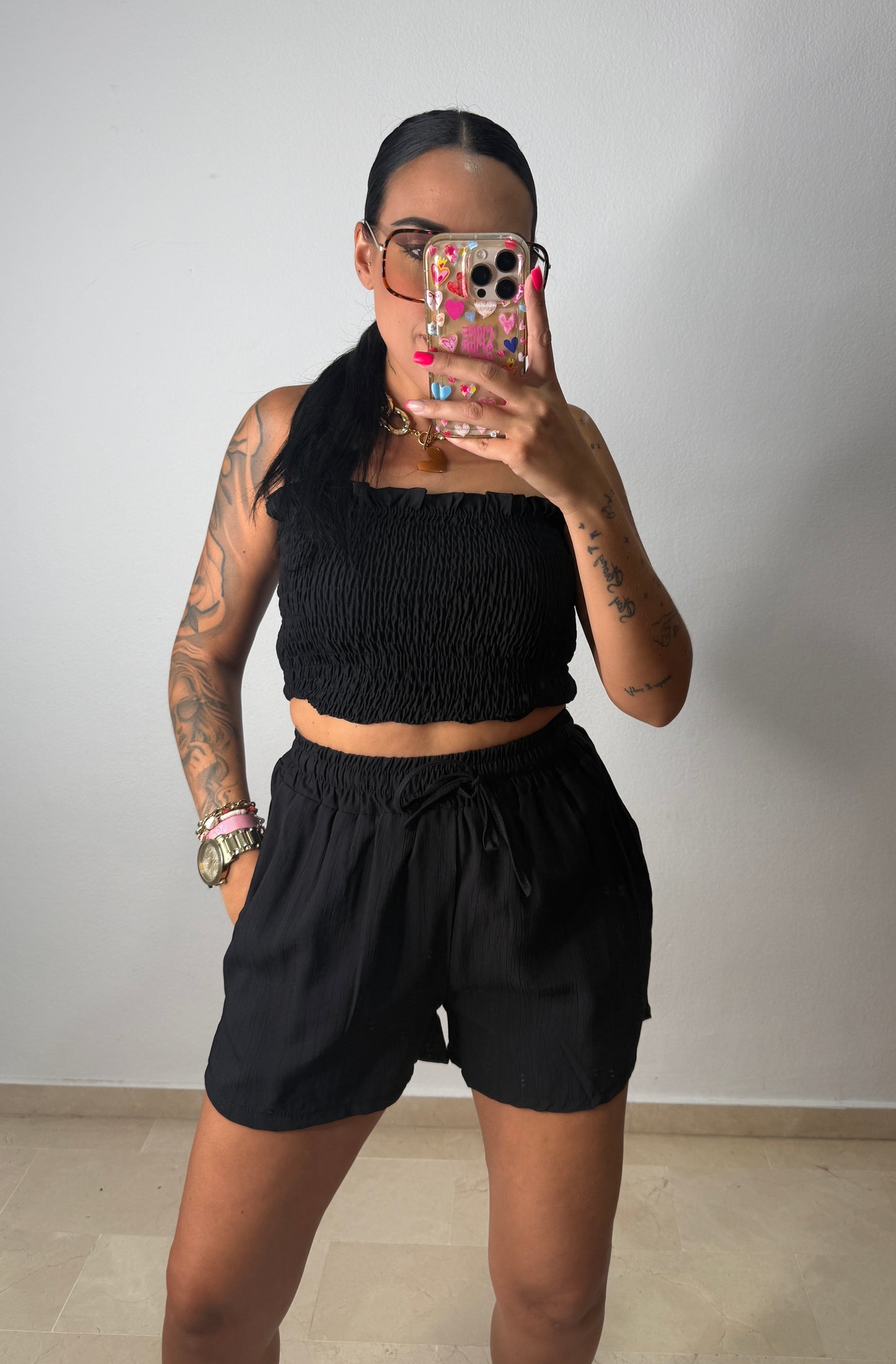 SHORT FLUIDO BLACK