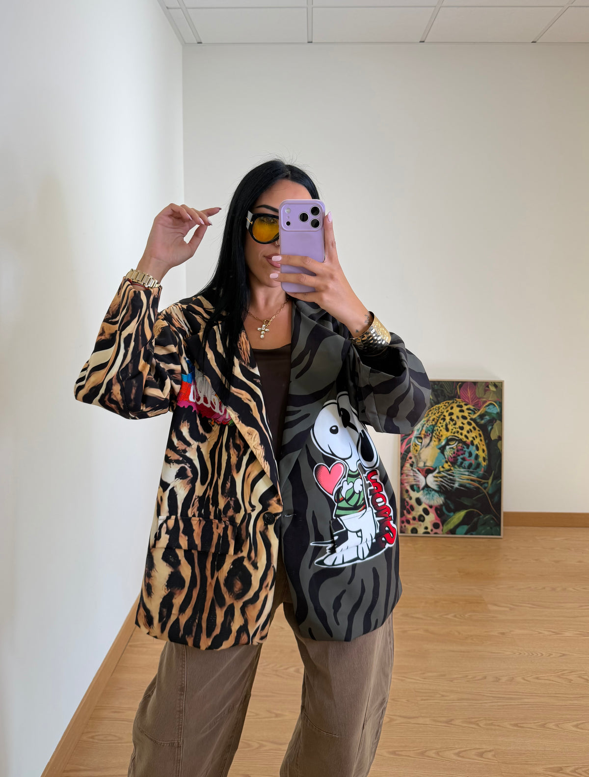 BLAZER OVER PRINT SNOOPY