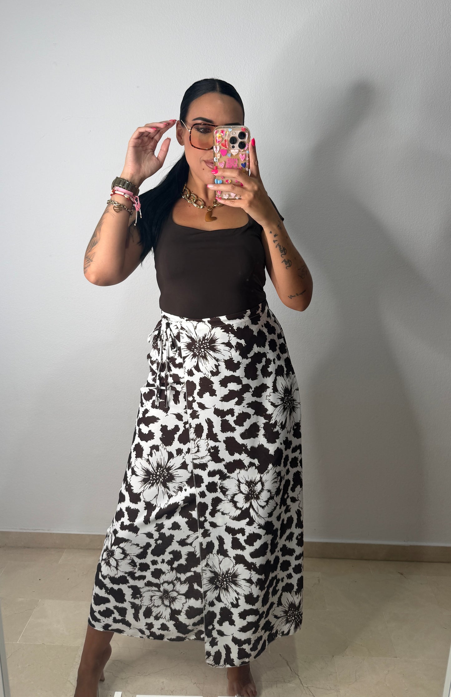 FALDA PAREO MALDIVAS BROWN