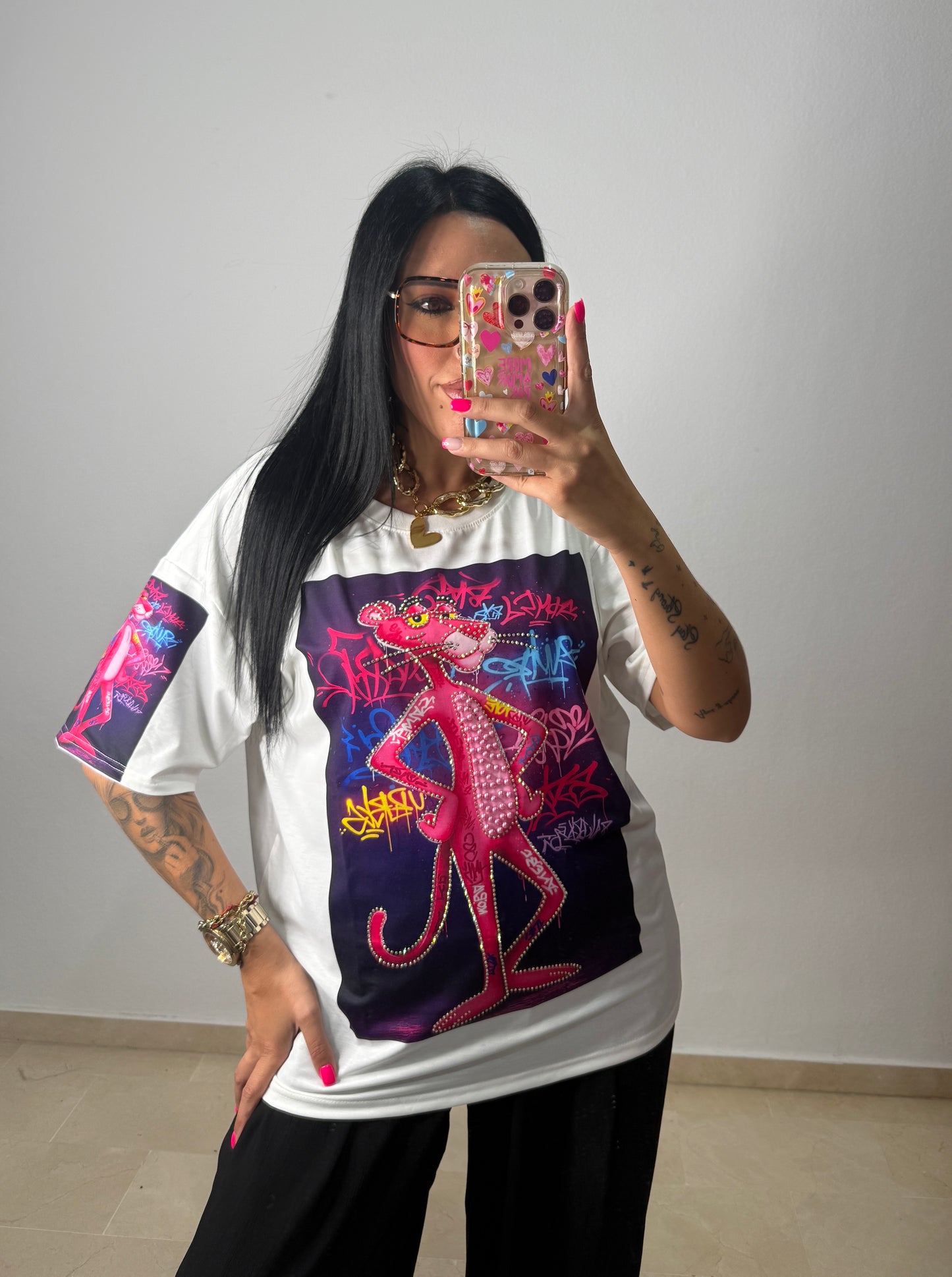 CAMISETA LUXURY PANTHER GRAFFITI