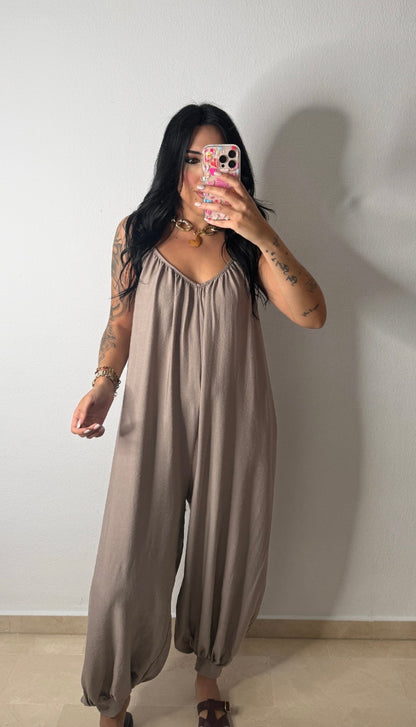 MONO BAGGY BOMBACHO TAUPE
