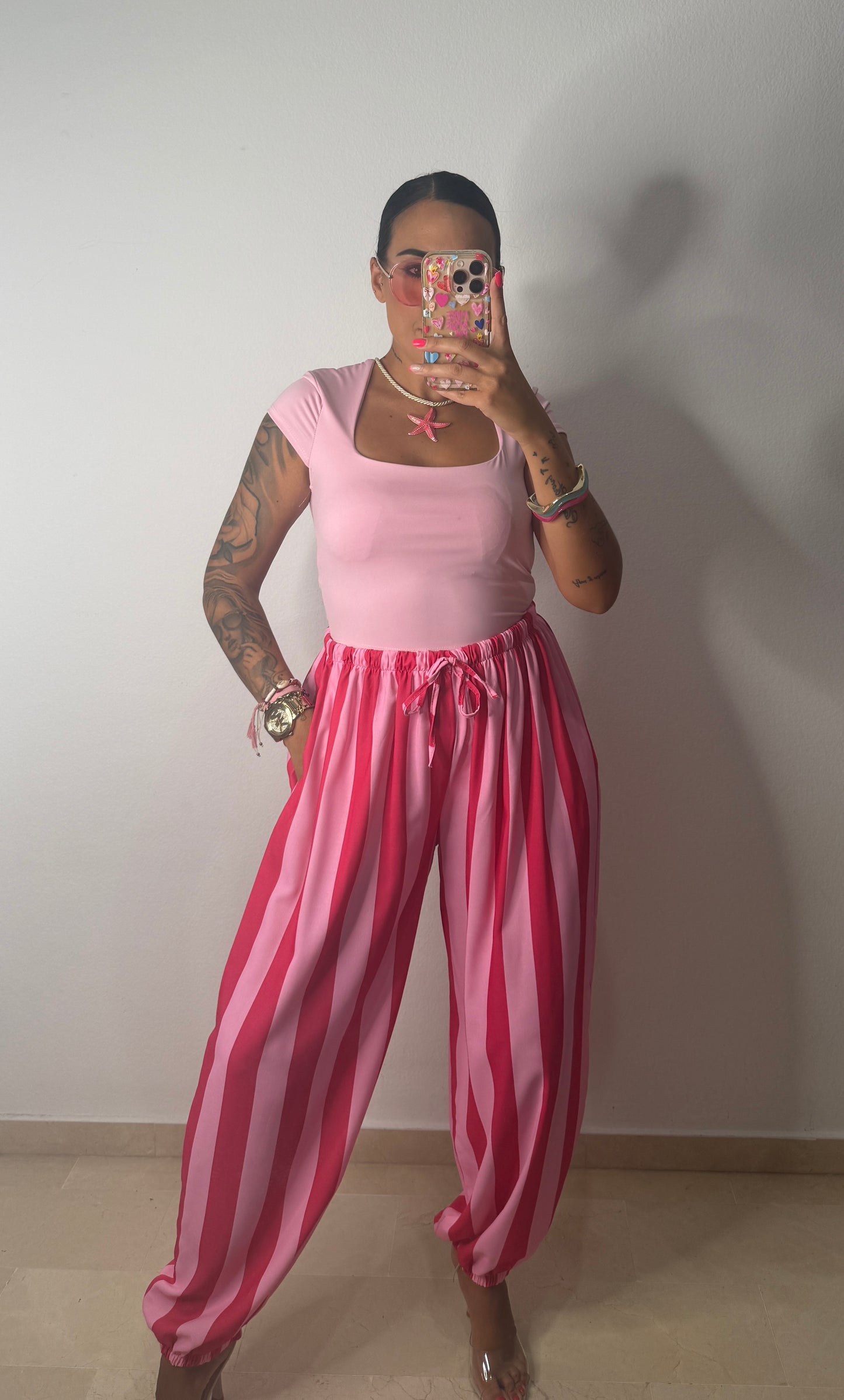 PANTALÓN BOMBACHO RAY FUCSIA