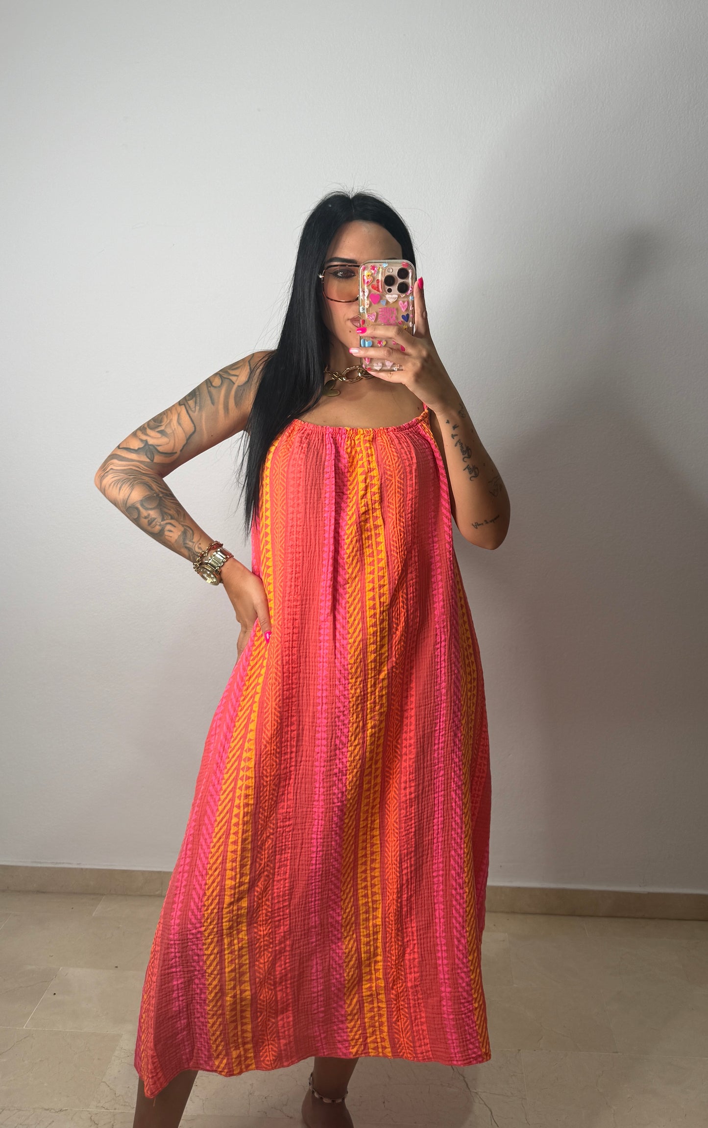 VESTIDO ÉTNICO ORANGE
