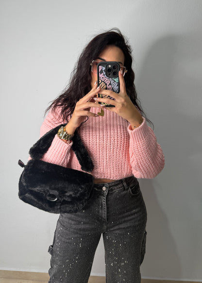 BOLSO PELUCHE BLACK