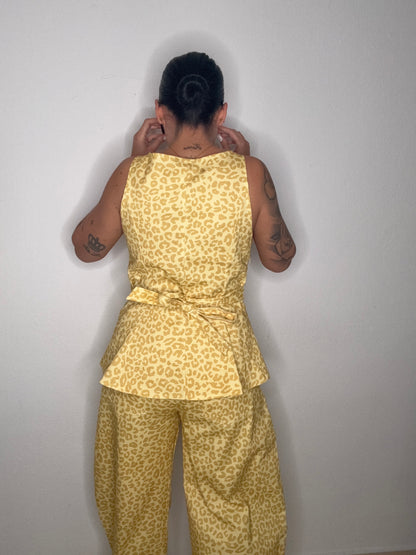 CONJUNTO DENIM LEO LAZADA YELLOW