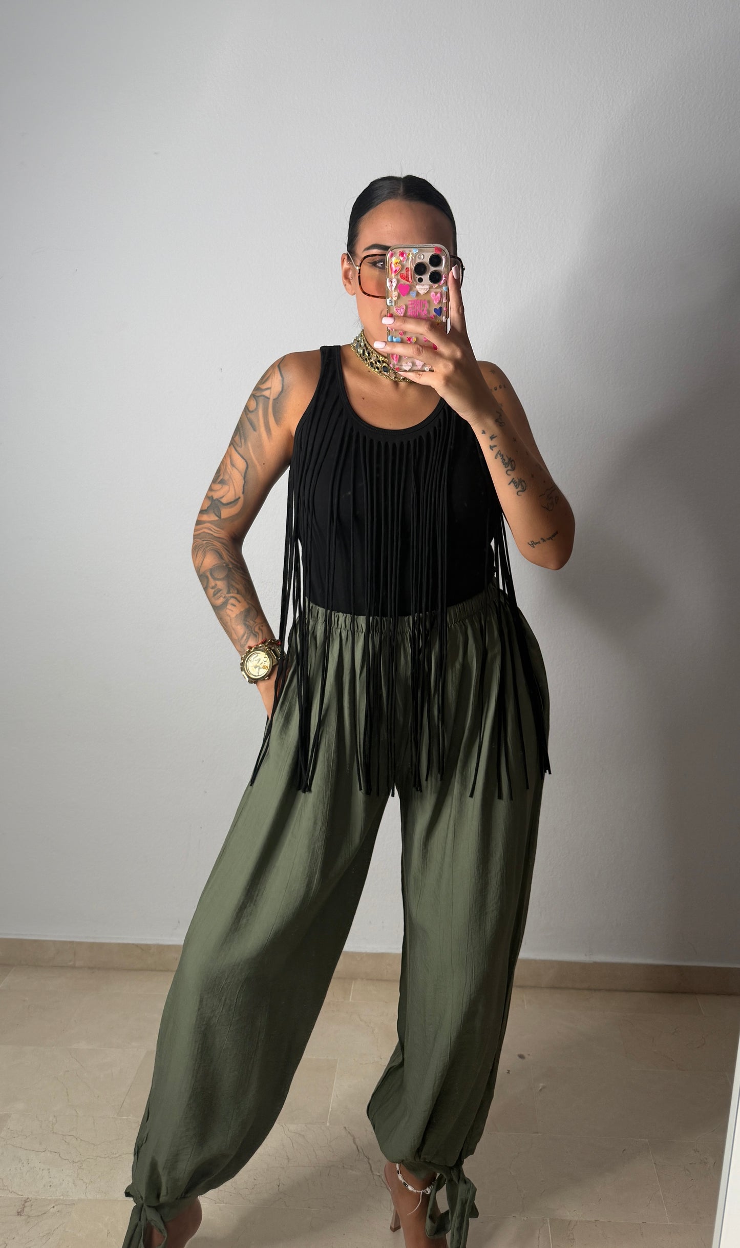 PANTALÓN LAZADA CAQUI