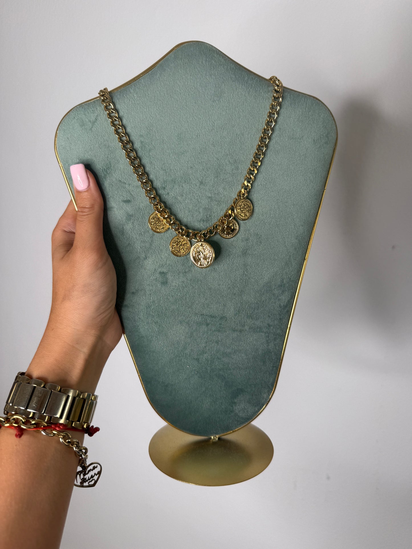 COLLAR COINS ACERO